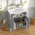Gray bathroom vanity — product view