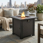 Black Brown patio heater — front view