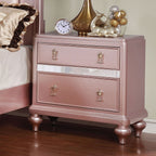 Rose Gold nightstand — styled view
