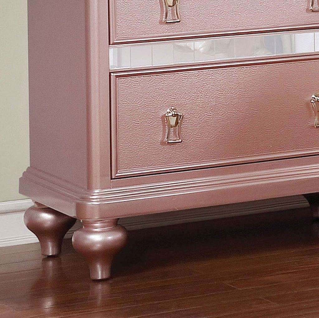 Rose Gold nightstand — front view