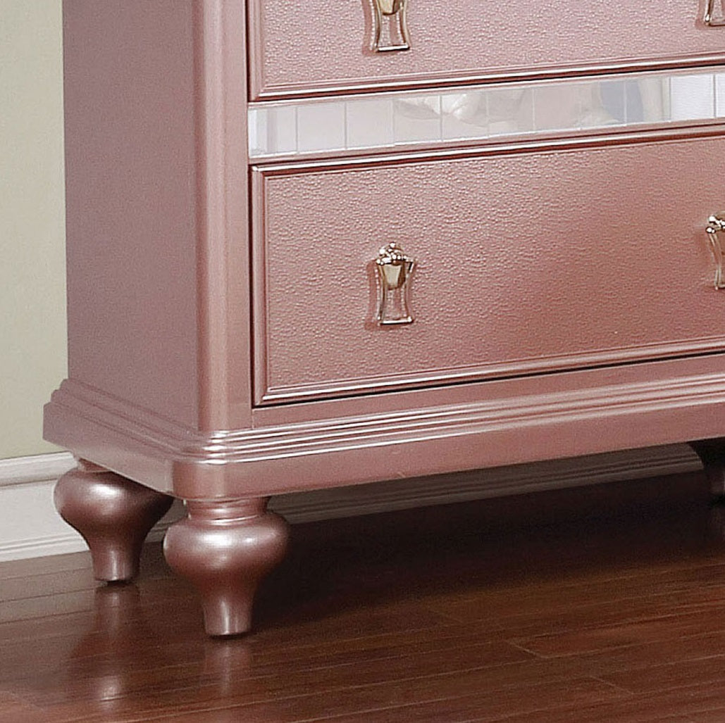 Rose Gold nightstand — front view