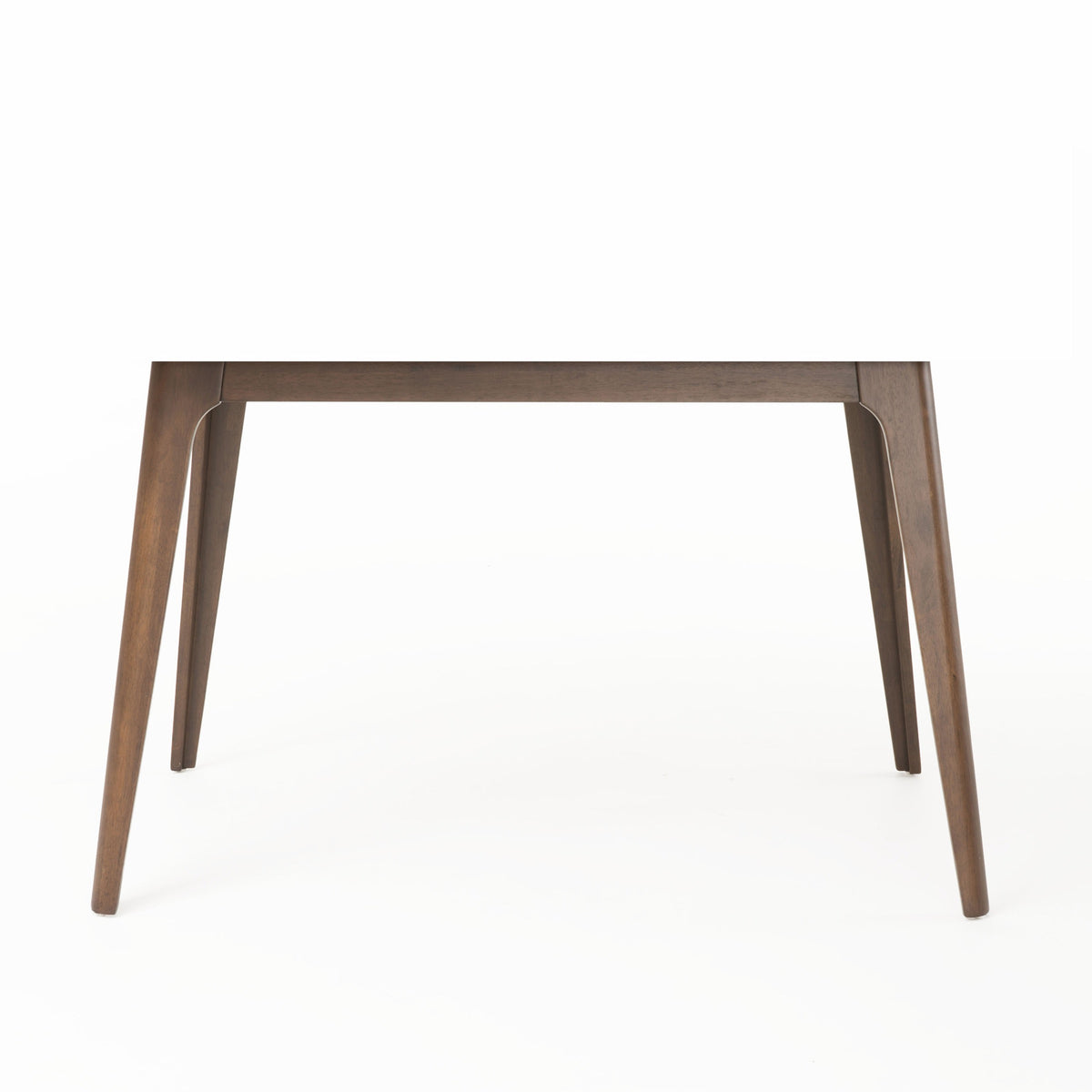 Walnut dining table — close-up detail