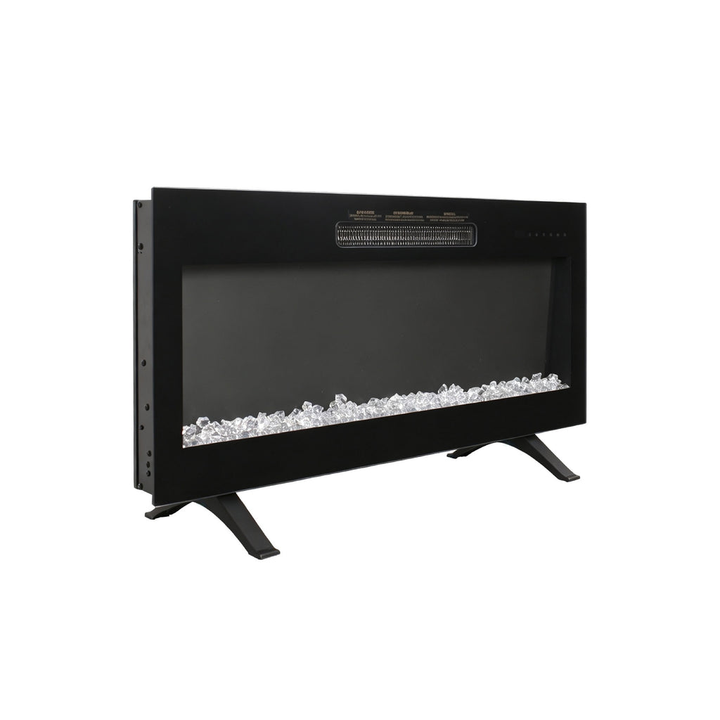 Antique Black electric fireplace — lifestyle view