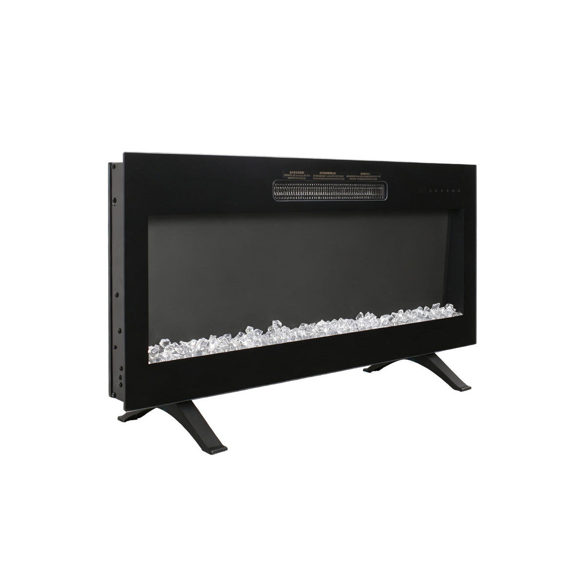 Antique Black electric fireplace — lifestyle view