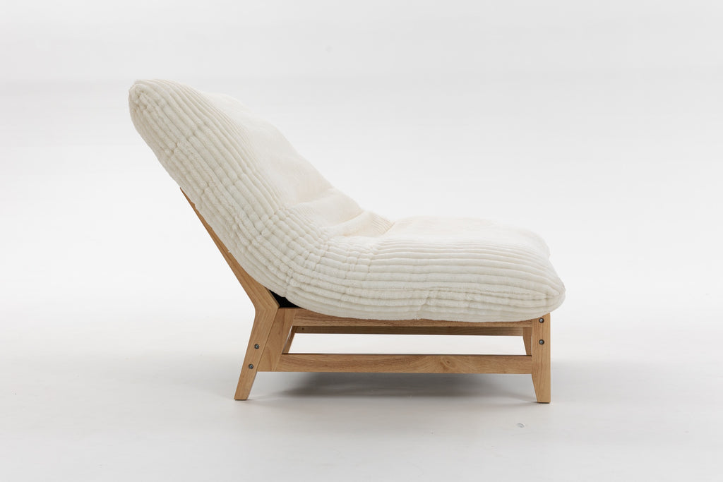 Off White bean bag chair — lifestyle view