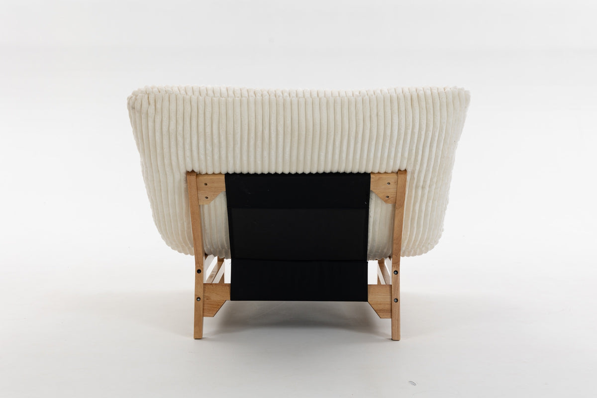 Off White bean bag chair — additional view