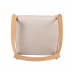 Teak outdoor chair — lifestyle view