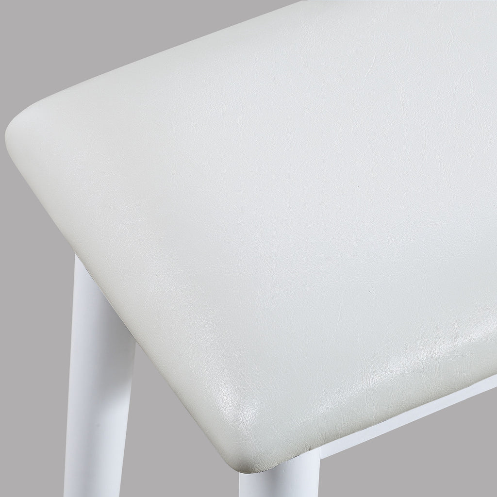 White vanity desk — in-use view
