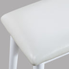 White vanity desk — in-use view