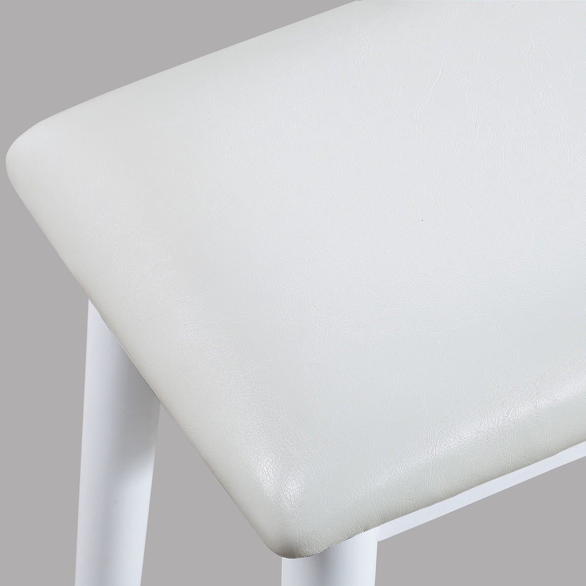 White vanity desk — in-use view