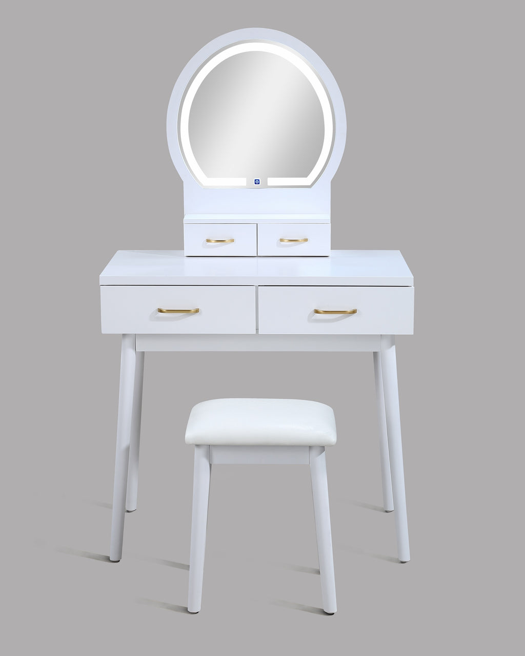 White vanity desk — additional view