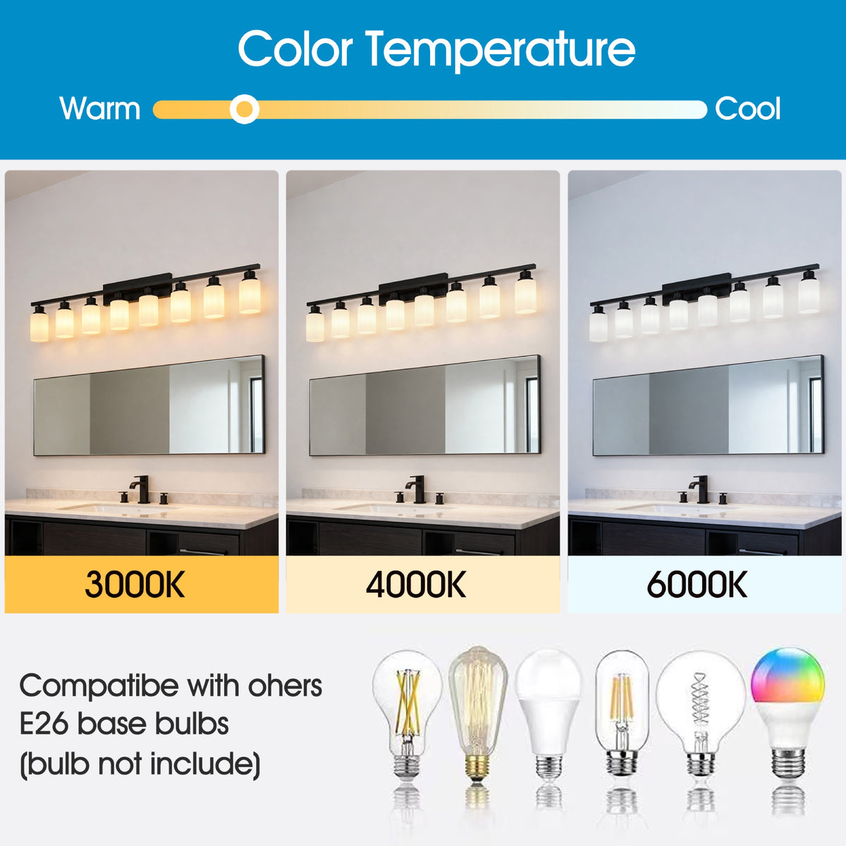 Matte Black wall light — in-use view