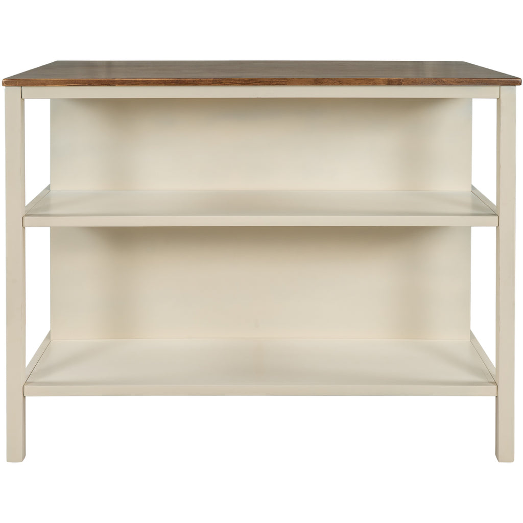 Walnut kitchen island — lifestyle view