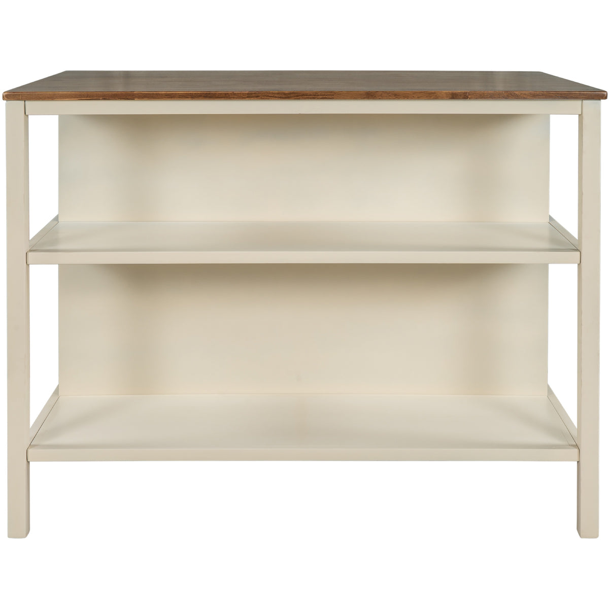 Walnut kitchen island — lifestyle view