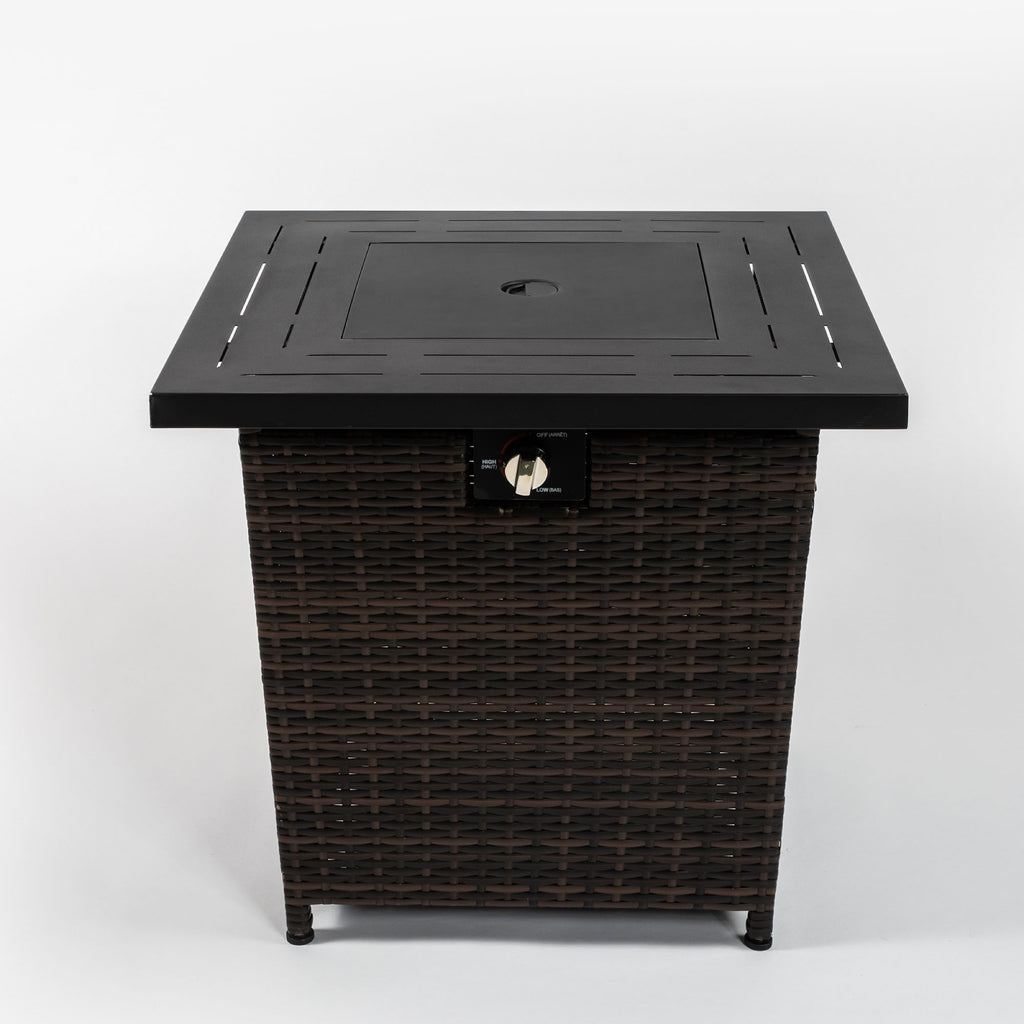 Black Brown patio heater — lifestyle view