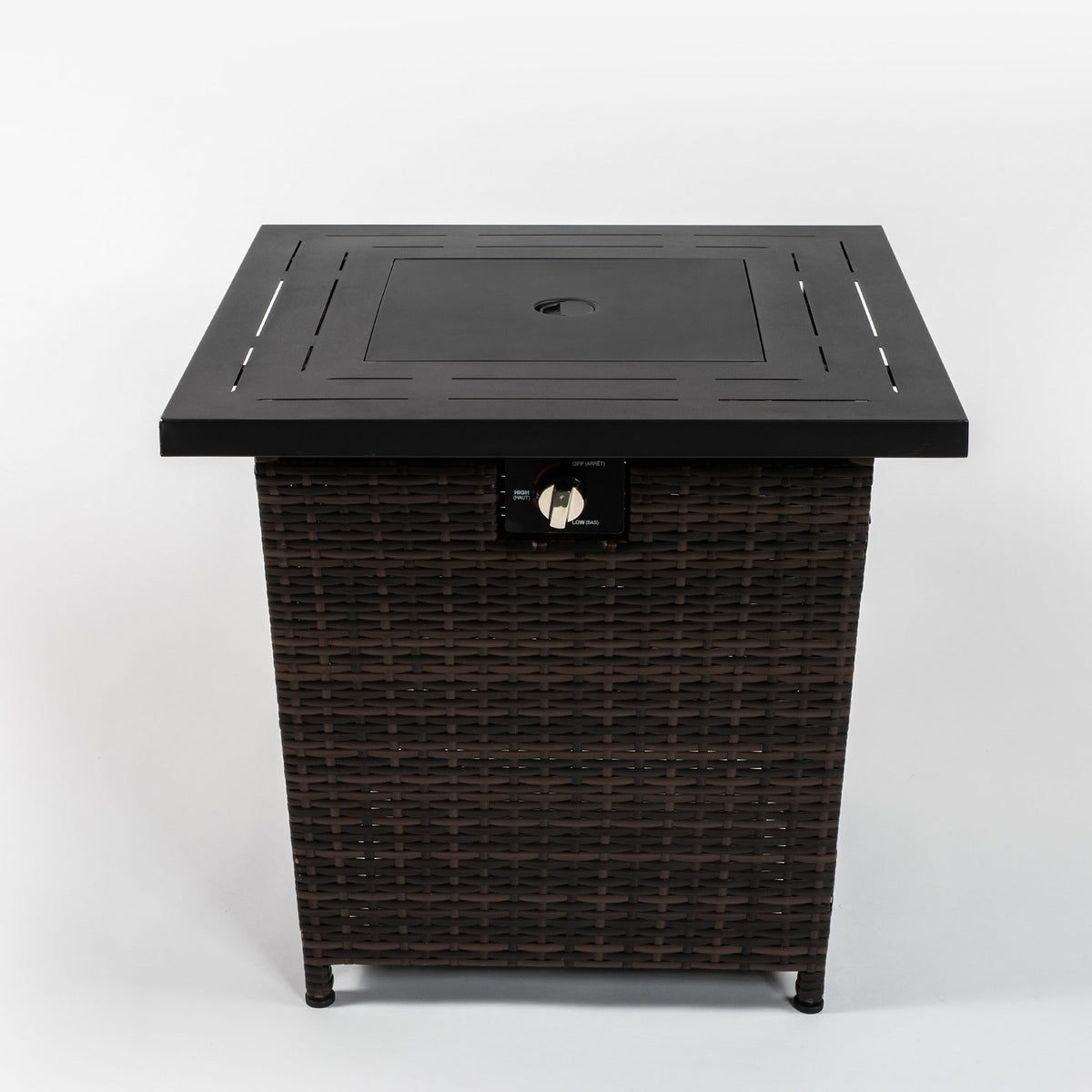 Black Brown patio heater — lifestyle view