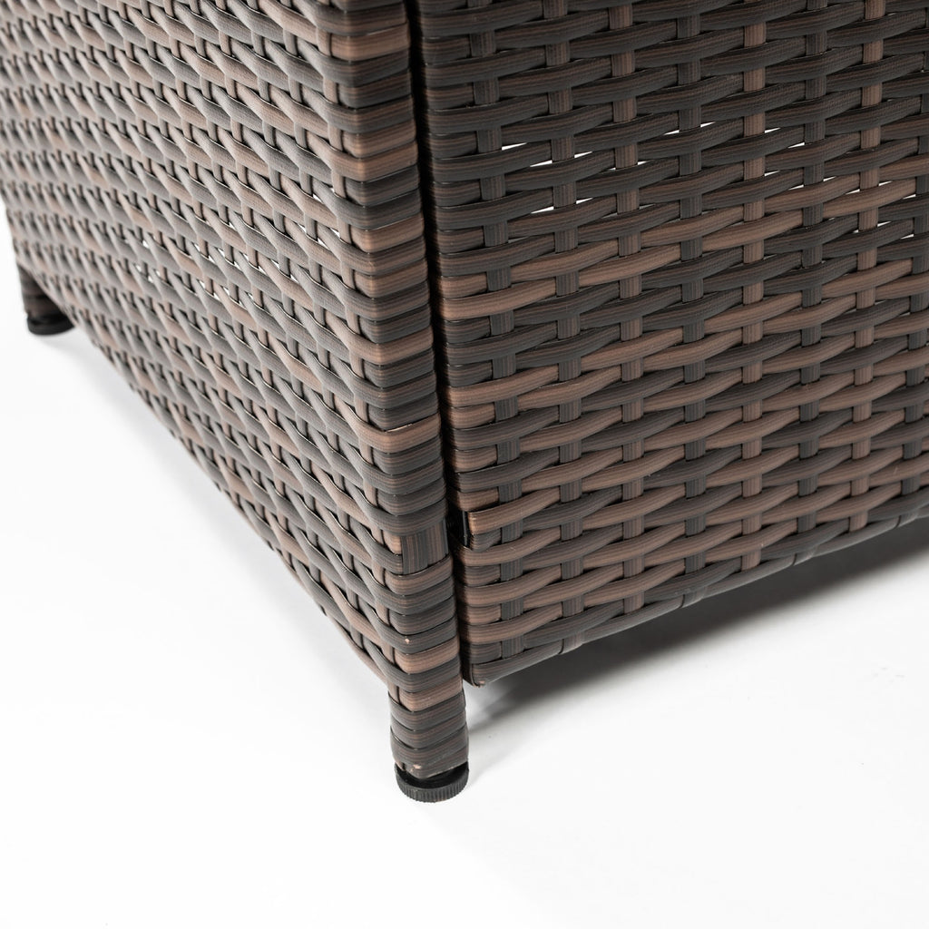 Black Brown patio heater — close-up detail