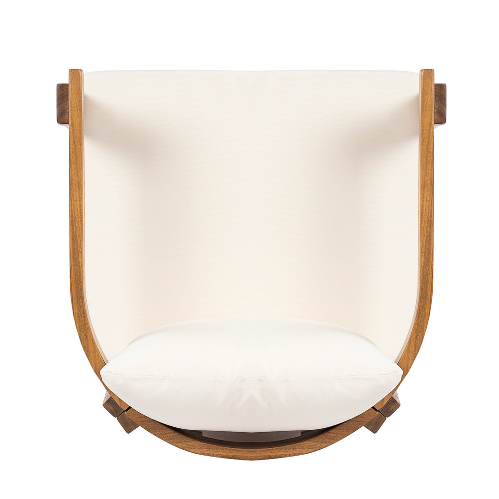 Cream outdoor chair — additional view
