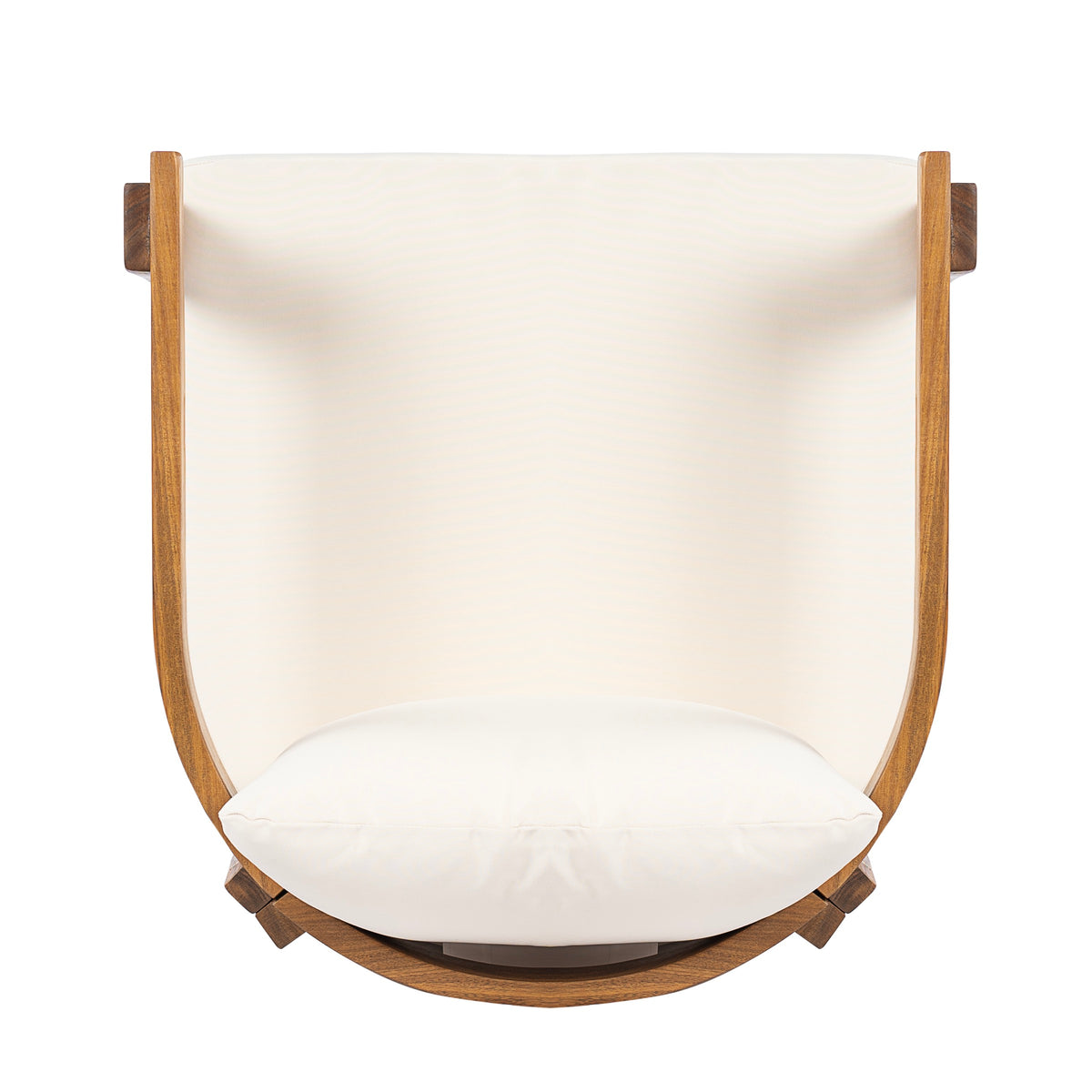 Cream outdoor chair — additional view