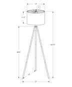 Black floor lamp — lifestyle view