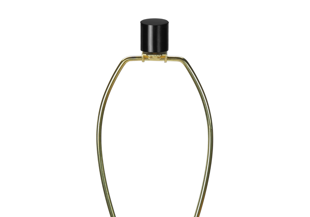 Black floor lamp — in-use view