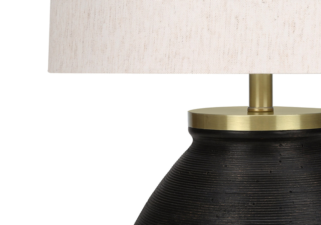 Black table lamp — lifestyle view