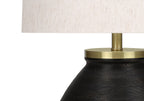 Black table lamp — lifestyle view