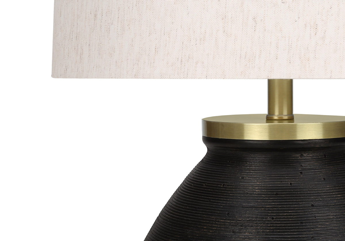 Black table lamp — lifestyle view