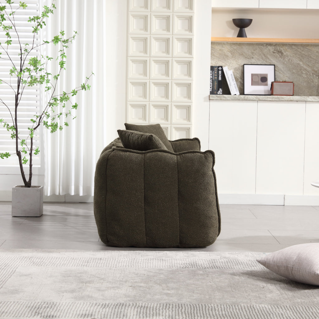 Olive Green accent chair — lifestyle view
