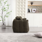 Olive Green accent chair — lifestyle view