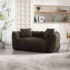 Olive Green accent chair — close-up detail