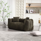 Olive Green accent chair — in-use view