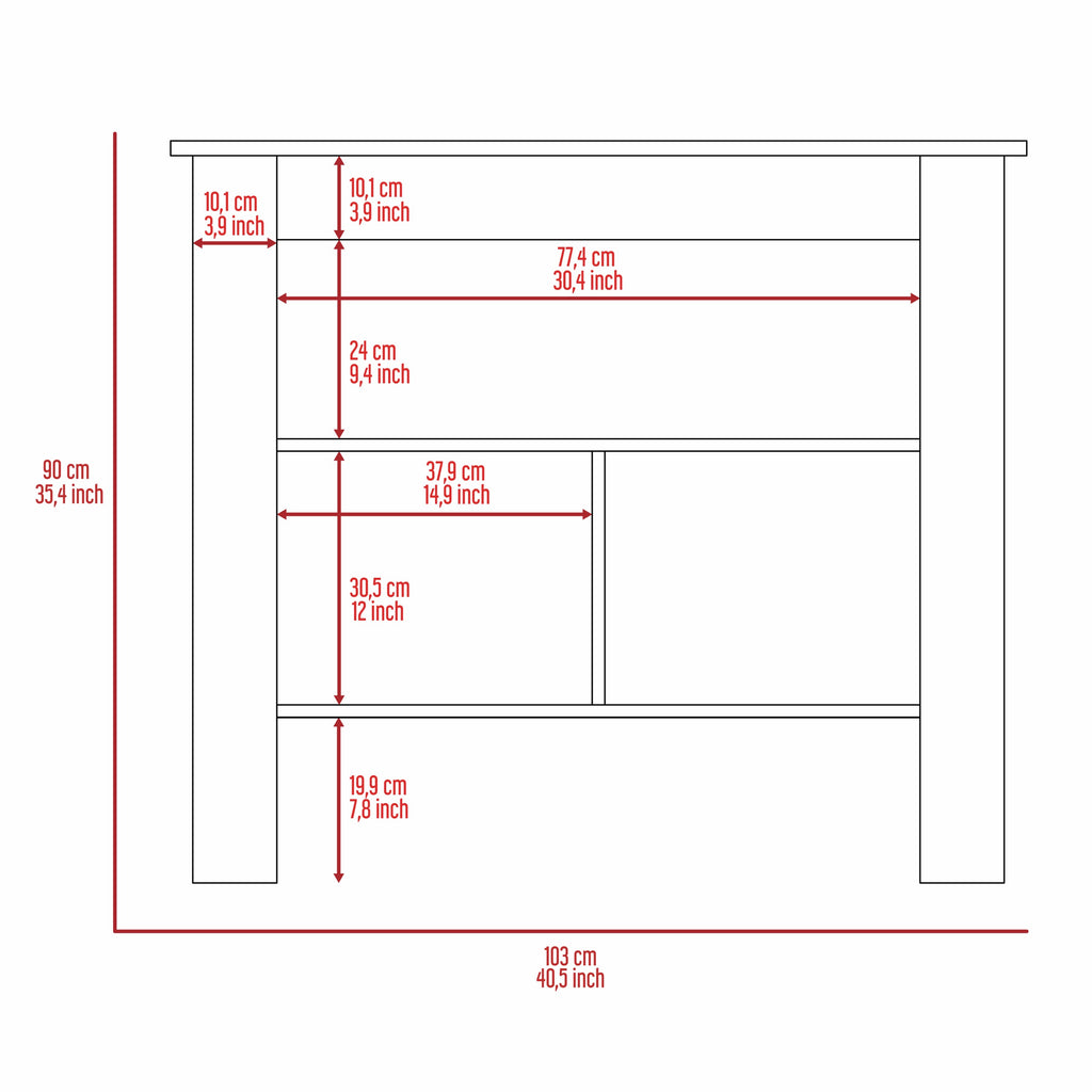 White kitchen island — lifestyle view