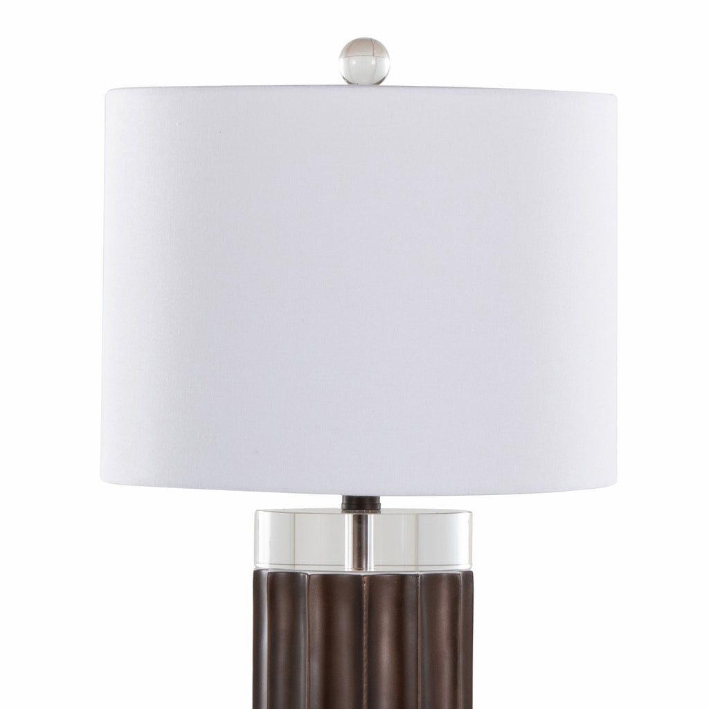 Brown table lamp — lifestyle view