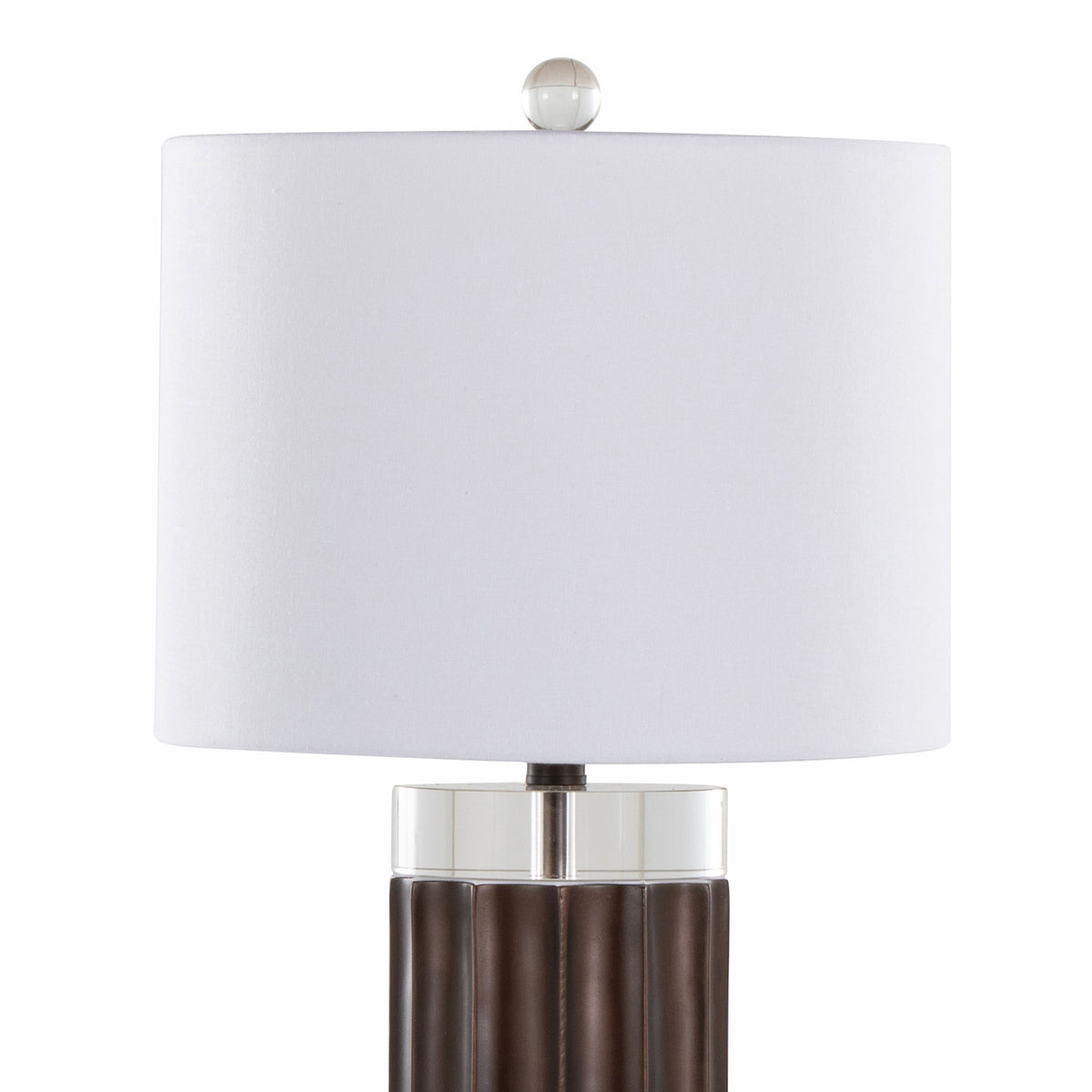 Brown table lamp — lifestyle view