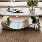 Grey coffee table — in-use view