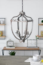 Gray chandelier — lifestyle view