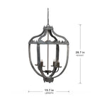 Gray chandelier — additional view