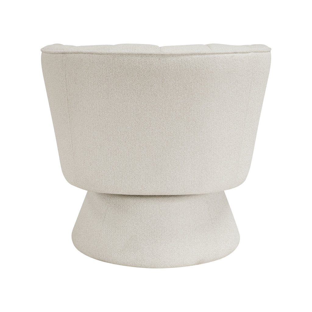 Beige boucle accent chair, additional product photo