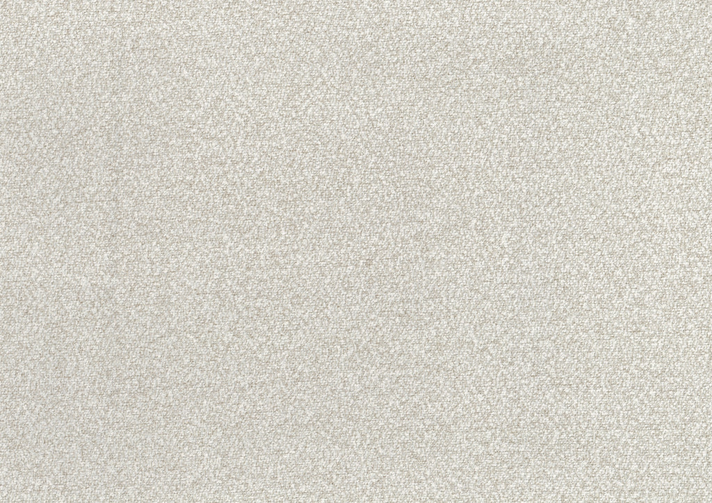 Beige accent chair detail view showing boucle upholstery