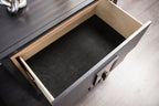 Espresso nightstand — lifestyle view