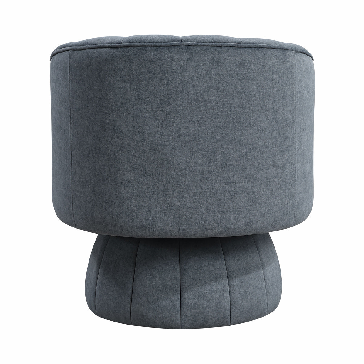Dark Gray barrel accent chair — close-up detail