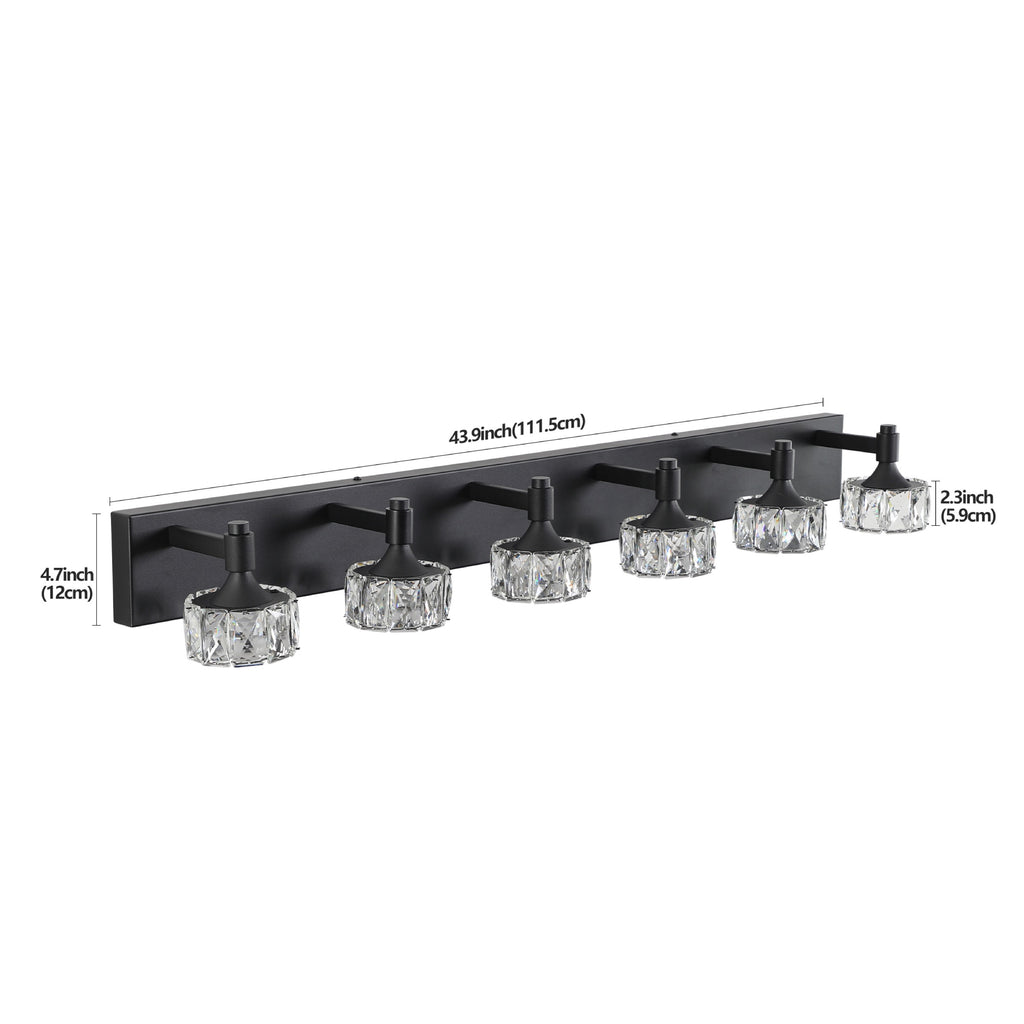 Black wall light — close-up detail