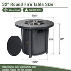 Black patio heater — lifestyle view