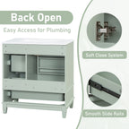 Light Green bathroom vanity — additional view