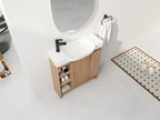 Imitative Oak bathroom vanity — lifestyle view