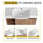 Imitative Oak bathroom vanity — additional view