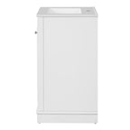 White bathroom vanity — additional view