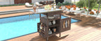 Brown kitchen island — additional view