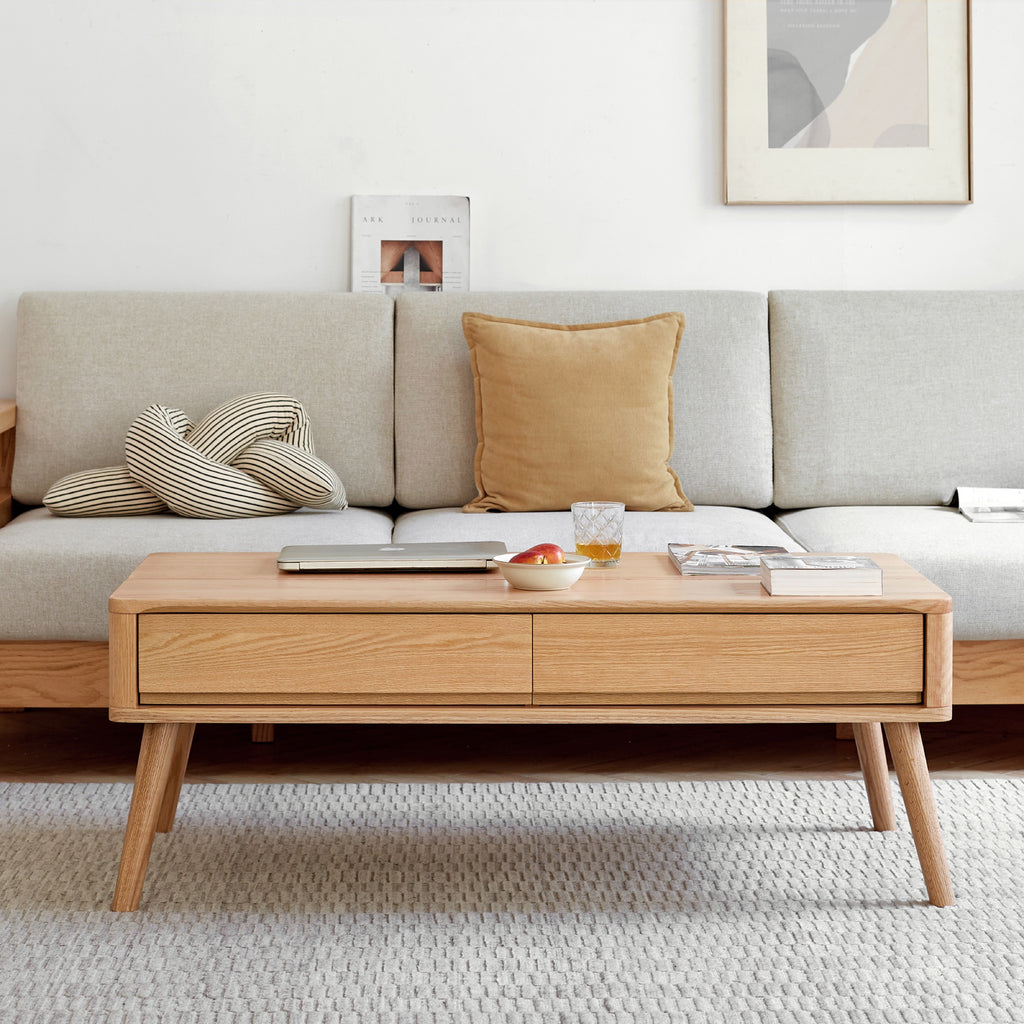 Natural Wood coffee table — close-up detail